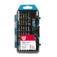 Отвертка с набором бит (насадок) 31 предмет, отвертка, 30 бит, CR-V, Smartbuy One Tools