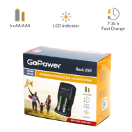 З/У для аккум. GoPower Basic 250 Ni-MH/Ni-Cd 4 слота 