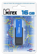 Флеш-карта USB Flash Drive MIREX CITY BLUE 16GB (ecopack)