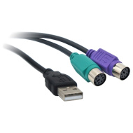 Кабель-переходник Mirex USB AM - 2 x PS/2