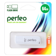 USB2.0 Flash Perfeo 64GB White C10