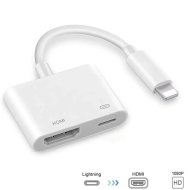 Орбита OT-AVW53 переходник (штекер Lightning - гнездо HDMI/Lightning) 15 см