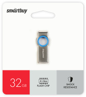 Флеш-карта USB 2.0 Smartbuy 032GB MC2 Metal Blue (SB032GBMC2)