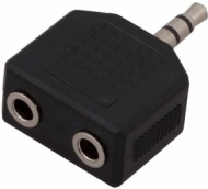 ПЕРЕХОДНИК штекер 3.5мм стерео - 2гнезда 3.5мм стерео REXANT