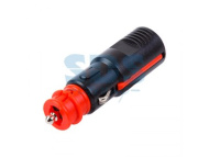 Штекер автоприкуривателя с предохранителем универсальный под винт REXANT