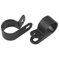 Скоба кабельная под винт ЭРА NO-225-269 6 мм чёр 50 шт