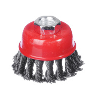 Щетка металл. для УШМ  65мм /М14 крученая (чашка) ЕРМАК /656-044