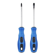 Набор отверток "Любитель" 2шт, с прорезиненной ручкой, 20см РОКОТ /651-206