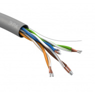 *ЭРА Кабель витая пара U/UTP 4x2x24 AWG Cat5e CCA PVC 100 м SIMPLE н/н65366