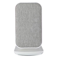 Беспроводное зарядное устройство Qi, 15W, тканевое покрытие, настольная, белый BY арт.916-241  