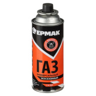 Газ для портативных плит, ЕРМАК всесезонный, метал. баллон 220гр, 520см3 /116-069