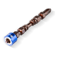 Бита для шуруповерта с магн. кольцом, PH2, сталь S2,двусторон.,фиксат.,Smartbuy