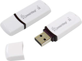 Флеш-карта USB 32Gb Smart Buy Paean White