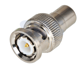 ПЕРЕХОД штекер BNC - гнездо RCA тюльпан REXANT 05-3202-4