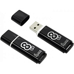 Флеш-карта USB 8Gb Smart Buy Glossy series Black