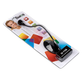 Микрофон M-115B Dialog конденсаторный, настольный, на гибком основании, черный.