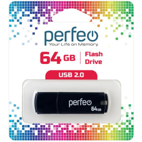 Флеш-карта USB Perfeo 64GB Black C05