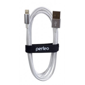 PERFEO Кабель для iPhone, USB - 8 PIN (Lightning), белый, длина 1 м. (I4301)