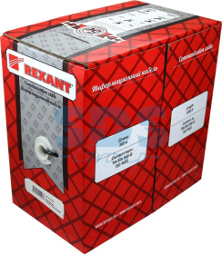 Кабель FTP 4PR 24AWG CAT5e 305м REXANT 01-0143 КУСКИ:
