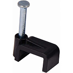 Скоба для для кабеля плоская 6мм 