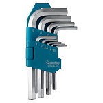 Набор шестигранных ключей (HEX) 9 шт, HEX:1.5,2,2.5,3,4,5,6,8,10, CR-V,Smartbuy tools