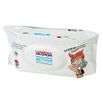 Салфетки влажные 120шт детские СМАРТ Эконом, с клапаном /914-012 