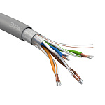 ЭРА Кабель витая пара F/UTP 4x2x24 AWG Cat5e CCA PVC 305м SIMPLE КУСКИ: 4,5 7 7,7 30,1  45