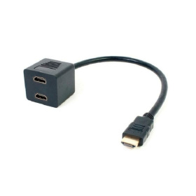 ПЕРЕХОДНИК шт.HDMI - 2гн.HDMI  (провод) GOLD REXANT(Z) 17-6832