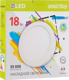 Накладной (LED) светильник Round SDL Smartbuy-18w/6500K/IP20 (SBL-RSDL-18-65K)