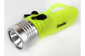 Фонарь Camelion LED51534 (желт, LED 3W SEOUL глуб 30м, 4xLR6, дайв, пласт+алюм)