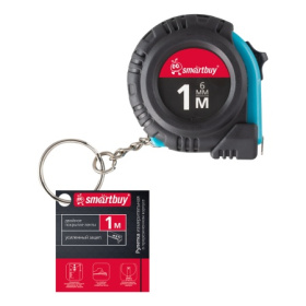 Рулетка 1 метр, пластик и резина, промо, Smartbuy 