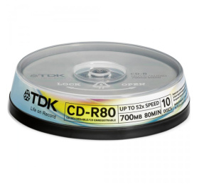 Диск TDK CD-R 80 52x 10шт Brand Bulk