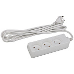 Удлинитель ЭРА U-3-1,5m 2х1мм2, 10А, ПВС, 3гн, 1,5м