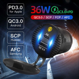 TDS TS-CAU52 Красный Разветвитель авто (Врезной)