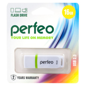 Флеш-карта Perfeo 16GB White C11