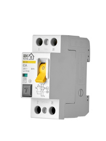 Выключатель дифференциального тока (УЗО) 2пол 63А 30мА ВД1-63 АС