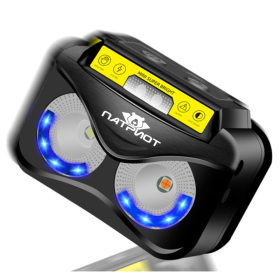 Патриот PT-FLG33 фонарь налобный (3L, аккум, дат.движ)