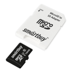 micro SDXC карта памяти Smartbuy 128GB U3 V30 A1 Advanced R/W up to 90/55 с адапт (SB128GBSDU1A-AD)