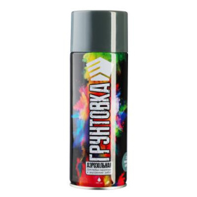 Краска аэрозоль 400мл, черная, глянцевая ЕРМАК /759-208