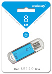 Флеш-карта USB 8Gb Smart Buy V-Cut Blue