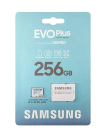Карта памяти microSDHC с адаптером Samsung Evo Plus MB-MC256KA/KR 256GB (UHS-I, Class 10)