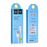 HOCO КАБЕЛЬ USB-microUSB X1 БЕЛЫЙ 1.0м           