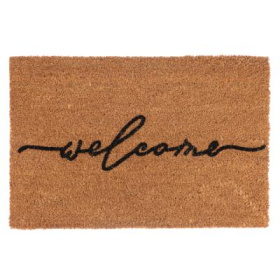 Коврик придверный, 40x60 см, кокосовое волокно, ПВХ, арт.1  /466-387