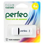 USB2.0 Flash Perfeo 4GB White C02