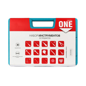 Набор инструментов 30 предметов, отв.,биты,голов.,плоског.,молот., и т.д. Smartbuy One Tools