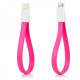 Дата-кабель Smartbuy USB - 8-pin для Apple, магнитный, длина 0,2 м, розовый (iK-502m pink)